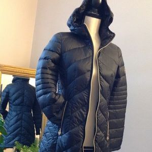 MICHAEL MK_down fill light coat_Black_PXS